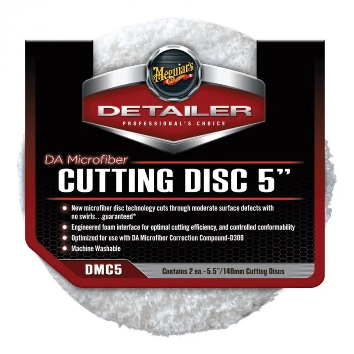 2x Pad polish abraziv microfibra - DA Microfiber Cutting Pad 5 Meguiars , MEGUIAR`S