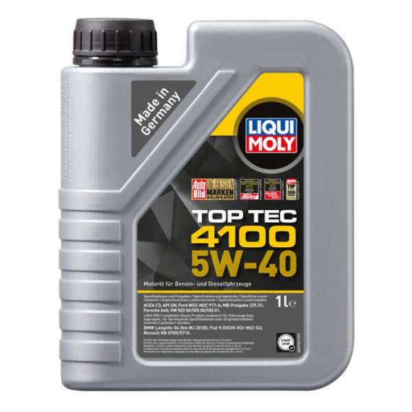 Ulei motor Liqui Moly Top Tec 4100 5W-40 - LM-Top Tec 4100 5W-40 - Liqui Moly