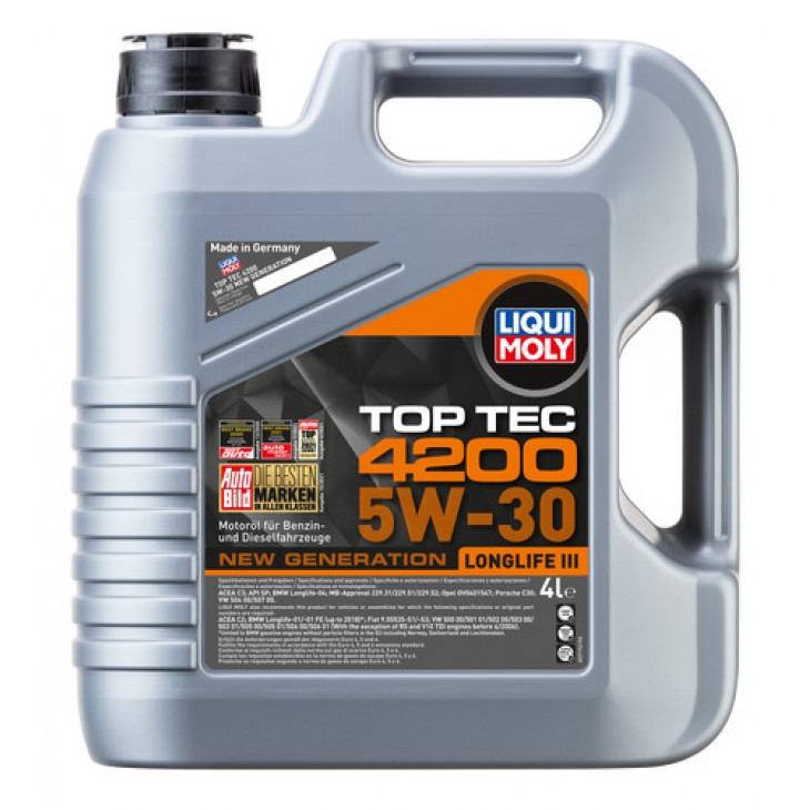 Ulei de motor Liqui Moly Top Tec 4200 5W-30 - LM-Top Tec 4200 5W-30 - Liqui Moly