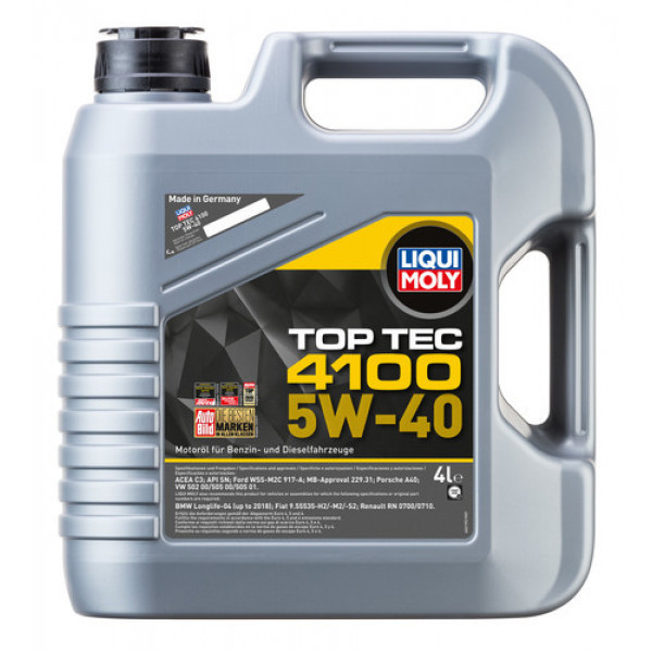 Ulei motor Liqui Moly Top Tec 4100 5W-40 - LM-Top Tec 4100 5W-40 - Liqui Moly