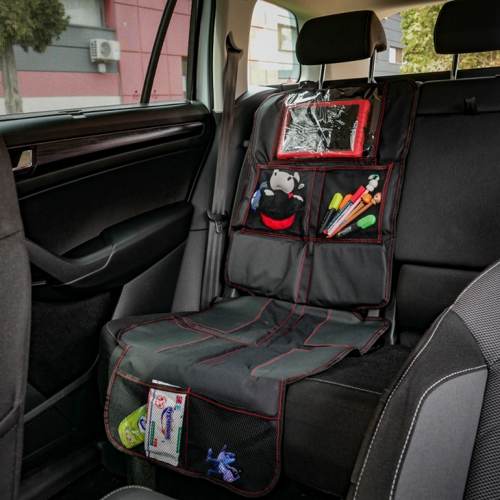 Husa Protectie Pentru Scaun Auto Copii Cu Buzunar Tableta - 24306 - MEGA DRIVE