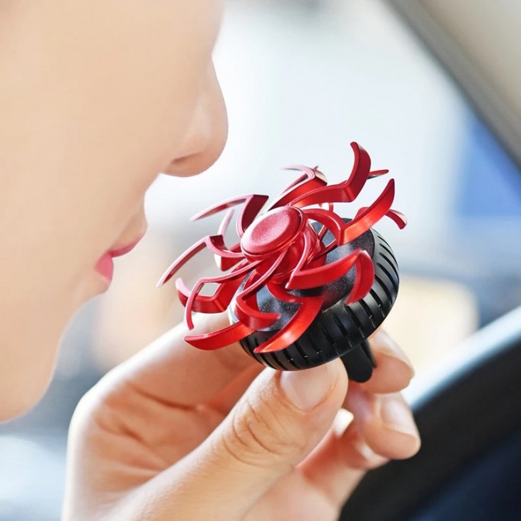 Odorizant auto , Spider 6,5 cm-Rosu - GBS-86 - Scent With Fun