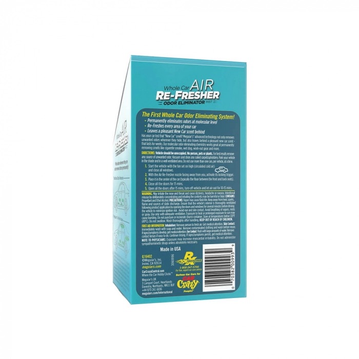 Odorizant auto reimprospatare aer Meguiars Air Re-Fresher, New Car Scent,59ml - G16402 - MEGUIAR`S