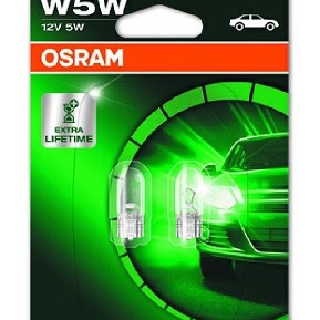 Set 2 becuri 12v w5w ultra life blister osram