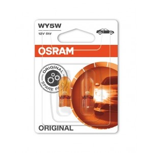 Set 2 becuri 12v wy5w original blister osram