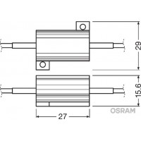 Unitate de control canbus 12v 21w bli 2 buc osram