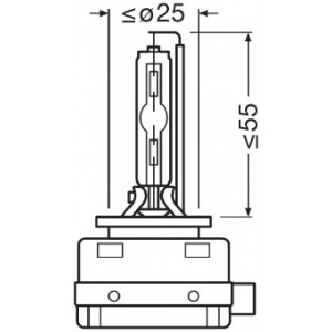 Bec xenon 85v d1s xenarc ultra life osram