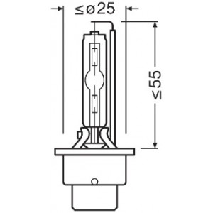 Bec xenon 85v d2s xenarc cool blue intense nextgen osram