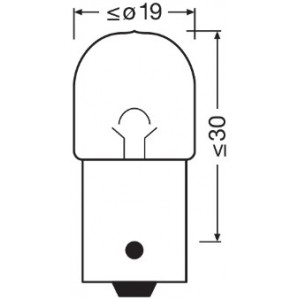 Set 2 becuri 12v r10w original blister osram