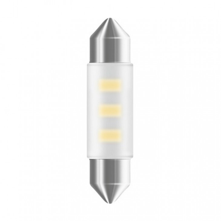 Bec auxiliar cu led 12v (c5w 41mm) white 6000k bli 1 buc osram - 08614 - ams-OSRAM