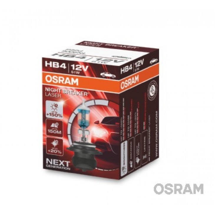 Bec 12v hb4 51 w night breaker laser nextgen +150% osram - 05125 - ams-OSRAM