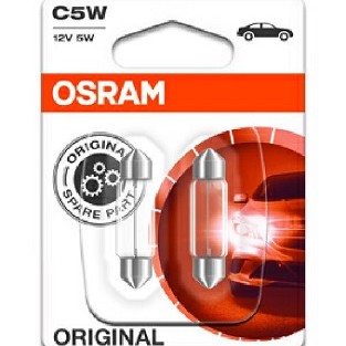 Set 2 becuri 12v c5w original blister osram