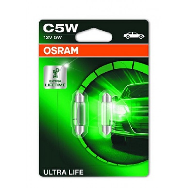 Set 2 becuri 12v c5w ultra life blister osram - 35279 - ams-OSRAM