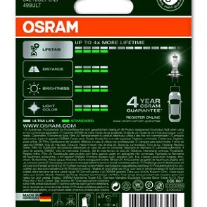 Bec 12v h7 55 w ultra life blister 1 buc osram