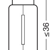 Bec camion 24v c5w original set 10 buc osram