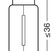 Bec 12v c5w original set 10 buc osram