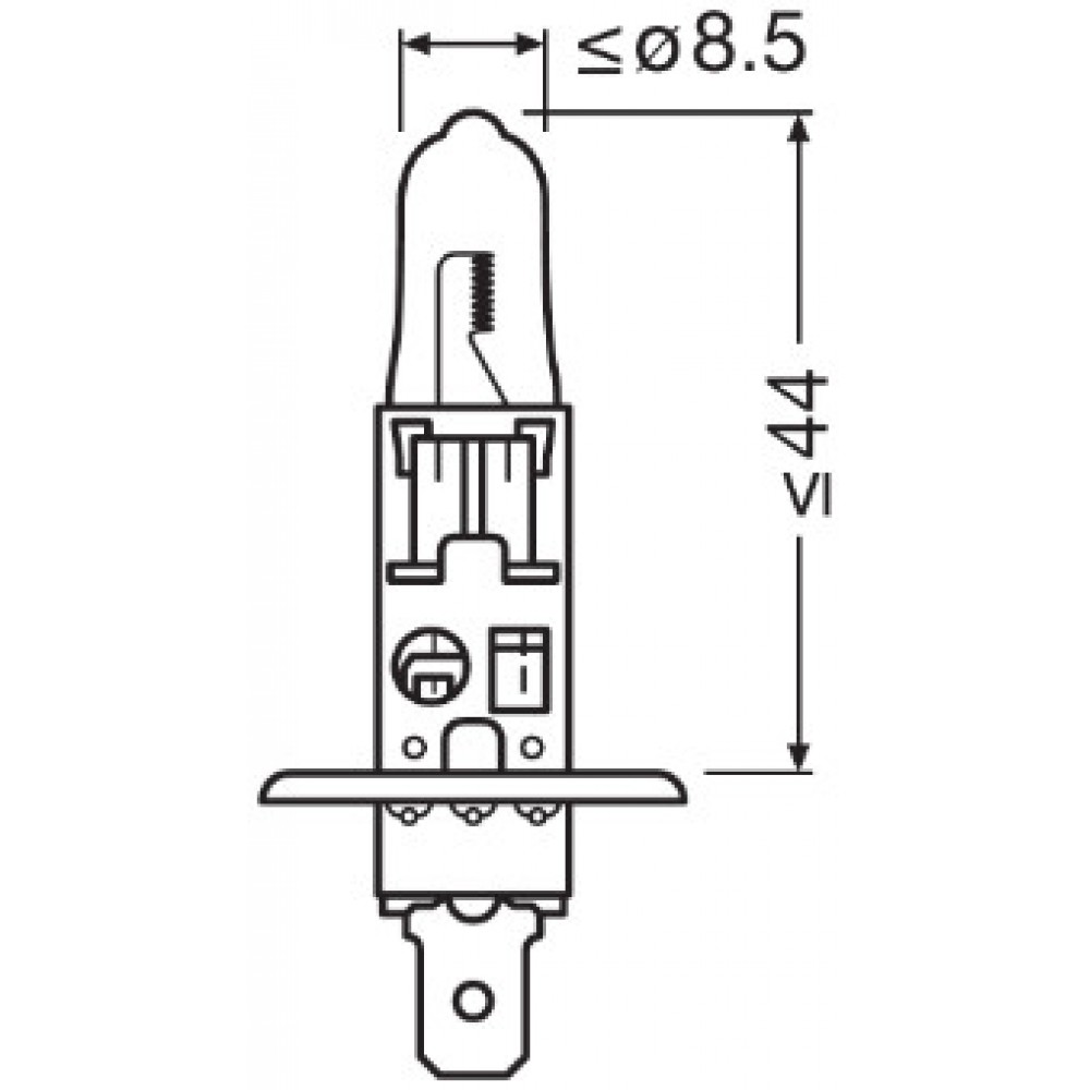 Bec 12v h1 55 w ultra life blister 1 buc osram - 64150ULT-01B - ams-OSRAM