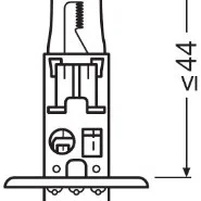 Bec 12v h1 55 w ultra life blister 1 buc osram