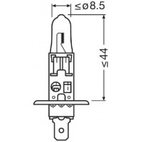Bec 12v h1 55 w ultra life blister 1 buc osram