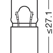 Bec 12v h10w original set 10 buc osram