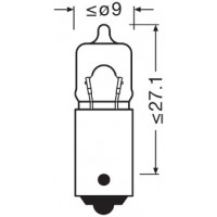 Bec 12v h10w original set 10 buc osram