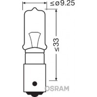 Bec 12v h21w original set 10 buc osram