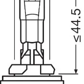 Bec 12v h27/1 27 w original osram