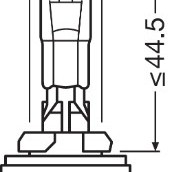 Bec 12v h27/2 27 w original osram