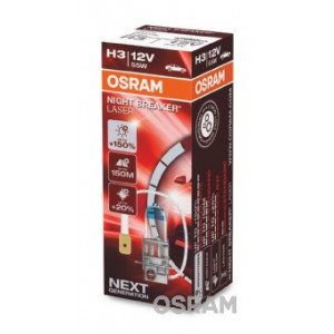 Bec 12v h3 55 w night breaker laser nextgen +150% osram