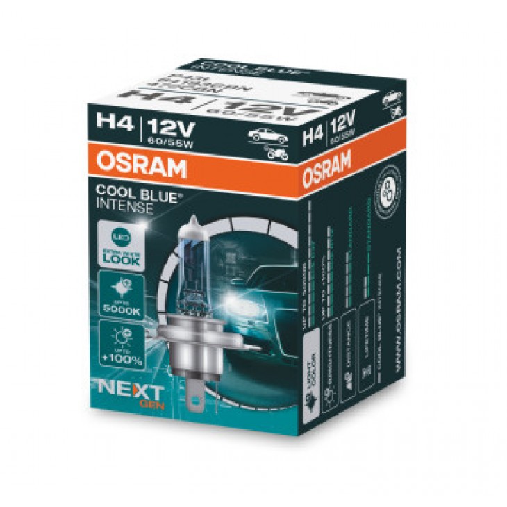 Bec 12v h4 60/55 w cool blue intense nextgen osram - 64193CBN - ams-OSRAM