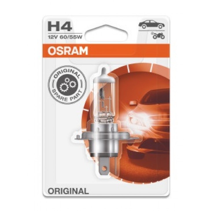 Bec 12v h4 60/55 w original blister 1 buc osram - 64193-01B - ams-OSRAM