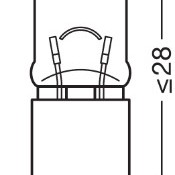 Bec 12v h6w original set 10 buc osram