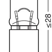 Bec 12v h6w original set 10 buc osram