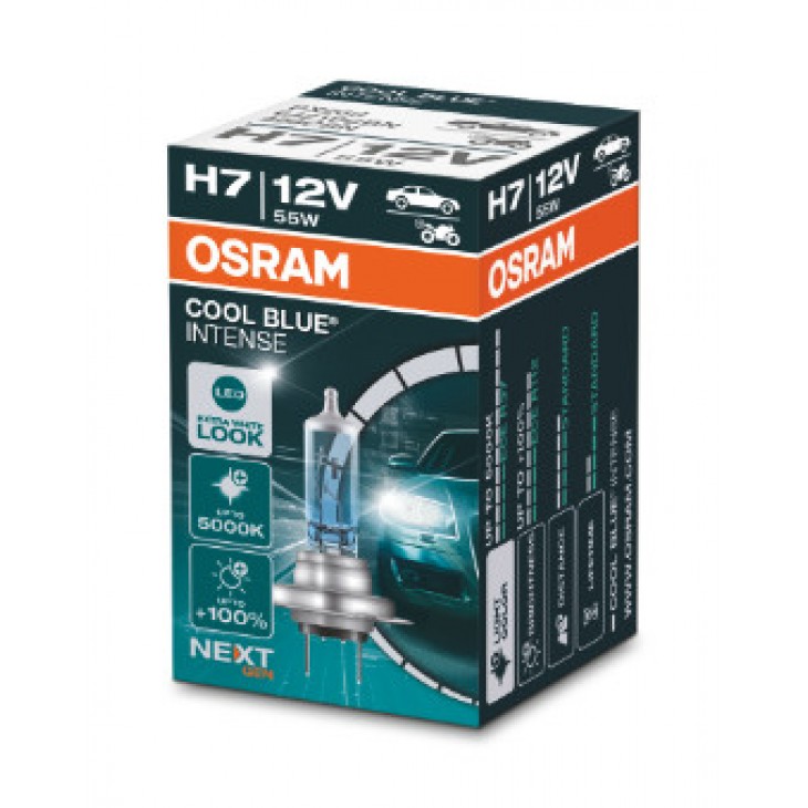 Bec 12v h7 55 w cool blue intense nextgen osram - 64210CBN - ams-OSRAM