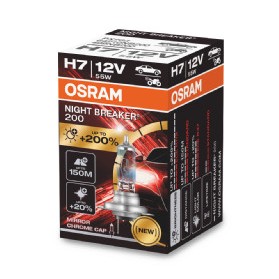 Bec 12v h7 55 w night breaker +200% osram - 64210NB200 - ams-OSRAM