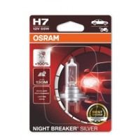 Bec 12v h7 55 w night breaker silver +100% blister 1 buc osram