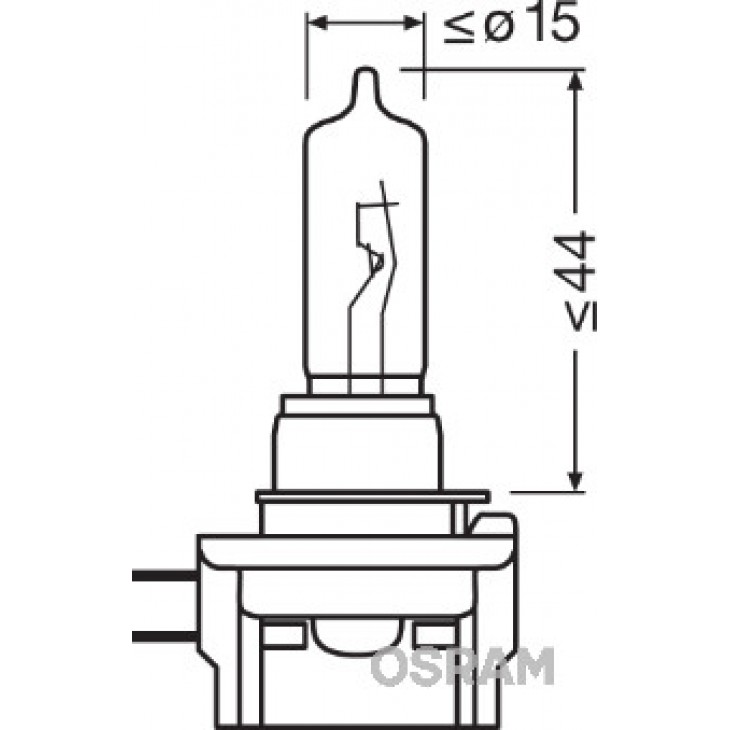 Bec 12v h9b 65 w original osram - 64243 - ams-OSRAM