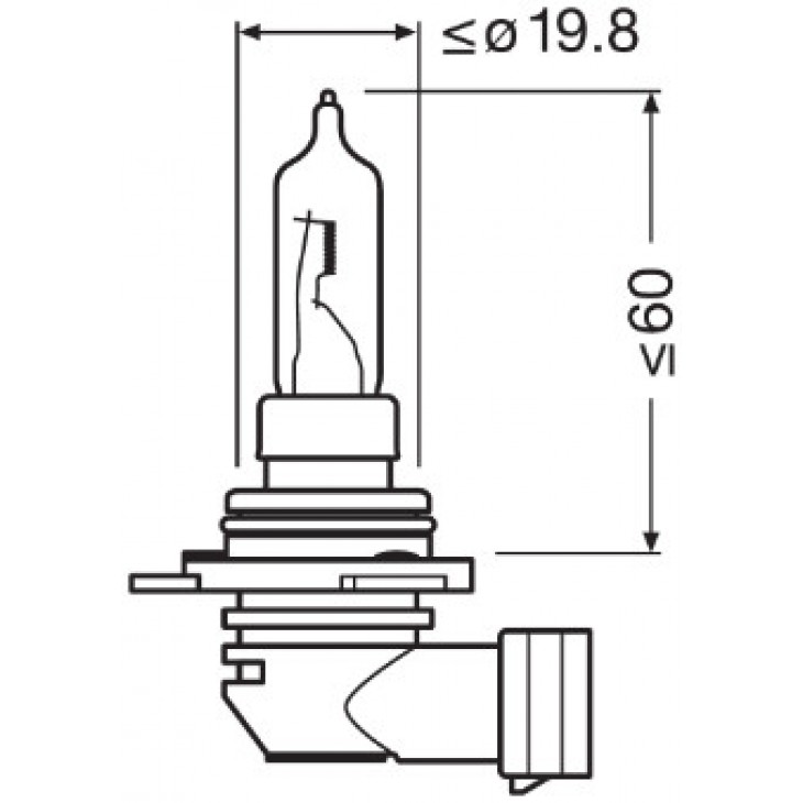 Bec 12v hir2 px22d 55w original osram - 9012 - ams-OSRAM