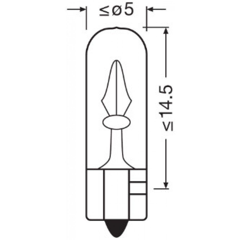 Bec 12v w1.2w original set 10 buc osram - 2721 - ams-OSRAM