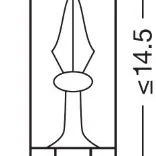 Bec 12v w1.2w original set 10 buc osram