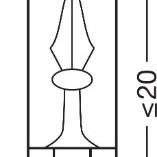 Bec 12v w2.3w original set 10 buc osram