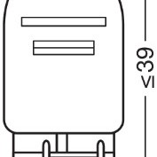 Bec 12v w21/5w original set 10 buc osram