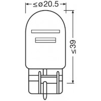 Bec 12v w21/5w original set 10 buc osram