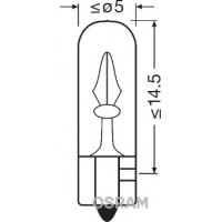 Bec 12v w2w original set 10 buc osram