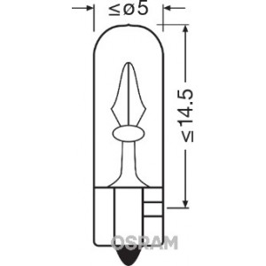 Bec 12v w2w original set 10 buc osram