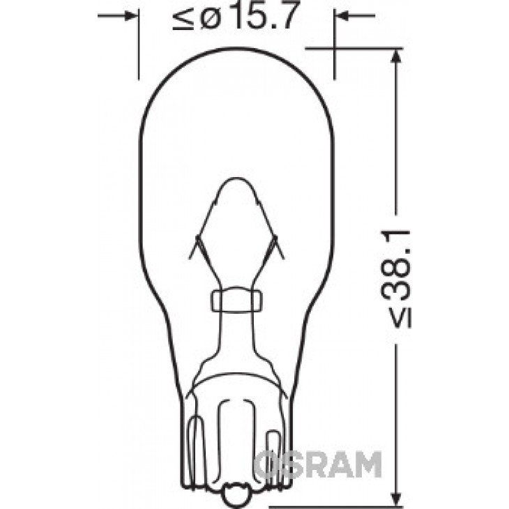 Bec 12v wy16w original set 10 buc osram - 921NA - ams-OSRAM