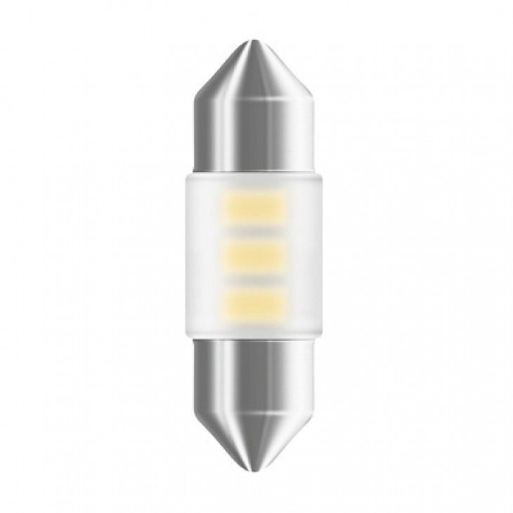 Bec auxiliar cu led 12v (c5w 31mm) white 6000k bli 1 buc osram - 6438DWP-01B - ams-OSRAM