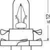 Bec bord bx8.4d soclu negru 12v 1.2w set 10 buc osram