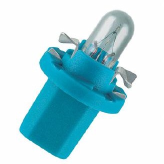 Bec bord bx8.5d soclu albastru 12v 1.2w set 10 buc osram