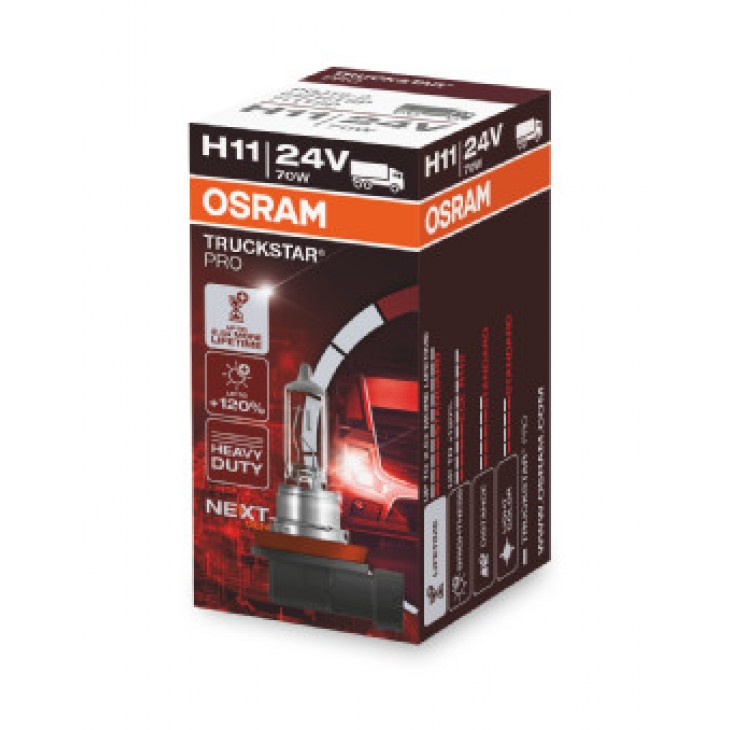 Bec camion 24v h11 70 w truckstar pro +120% nextgen osram - 64216TSP - ams-OSRAM